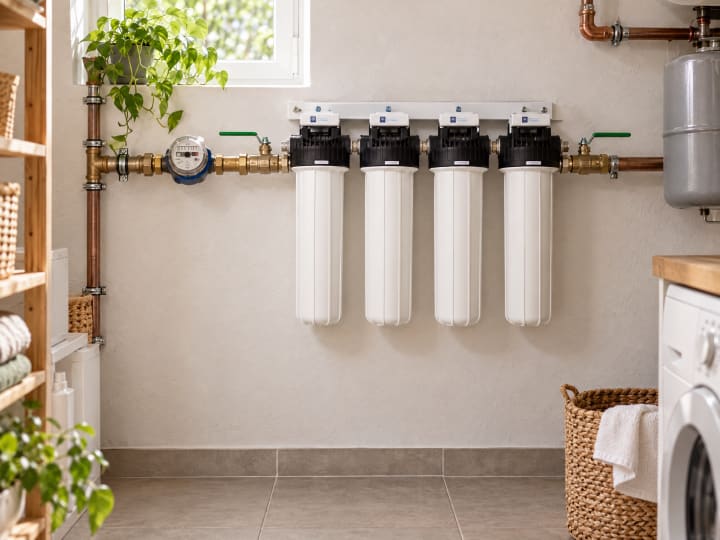 Peka Hauswasserfilter am Hausanschluss